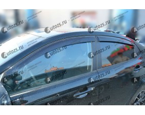 Дефлекторы боковых окон Kia Rio III Рестайлинг Седан (2015+)